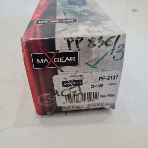 VOLKSWAGEN GOLF V NEW BEETLE FILTR PALIWA MAXGEAR 26-0265 VOLKSWAGEN GOLF V NEW BEETLE FILTR PALIWA MAXGEAR 26-0265