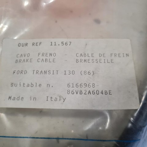 FORD TRANSIT 85-92 LINKA HAMULCA RĘCZNEGO COFLE 11.567 FORD TRANSIT 85-92 LINKA HAMULCA RĘCZNEGO COFLE 11.567