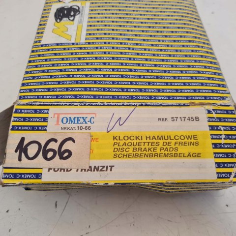 FORD TRANSIT KLOCKI HAMULCOWE KOMPLET TOMEX-C 10-66 FORD TRANSIT KLOCKI HAMULCOWE KOMPLET TOMEX-C 10-66