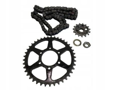 KAWASAKI GPZ 1100 UNI-TRAK U.T. UNITRAK TOP GUN NAPĘD ŁAŃCUCH ZĘBATKI KPL