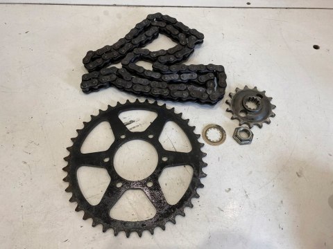 KAWASAKI GPZ 1100 UNI-TRAK U.T. UNITRAK TOP GUN NAPĘD ŁAŃCUCH ZĘBATKI KPL