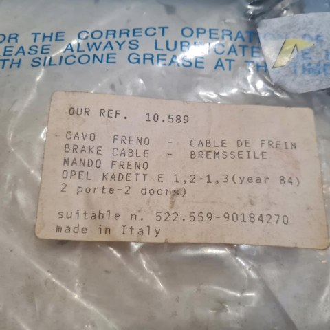 OPEL KADETT E LINKA HAMULCA RĘCZNEGO COFLE 10.589
