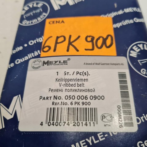 FIAT DUCATO 94-02 2.5 TDI PASEK KLINOWY MEYLE 0500060900 FIAT DUCATO 94-02 2.5 TDI PASEK KLINOWY MEYLE 0500060900