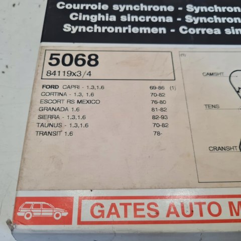 FORD CAPRI TAUNUS 1.3 1.6 PASEK ROZRZĄDU GATES 5068