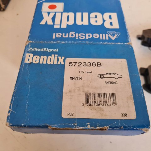 MAZDA 626 GD GV KLOCKI HAMULCOWE KPL BENDIX 572336B MAZDA 626 GD GV KLOCKI HAMULCOWE KPL BENDIX 572336B