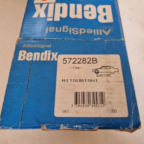 MITSUBISHI GALANT IV V VI ECLIPSE I II KLOCKI HAMULCOWE KPL BENDIX 572282B MITSUBISHI GALANT IV V VI ECLIPSE I II KLOCKI HAMULCOWE KPL BENDIX 572282B