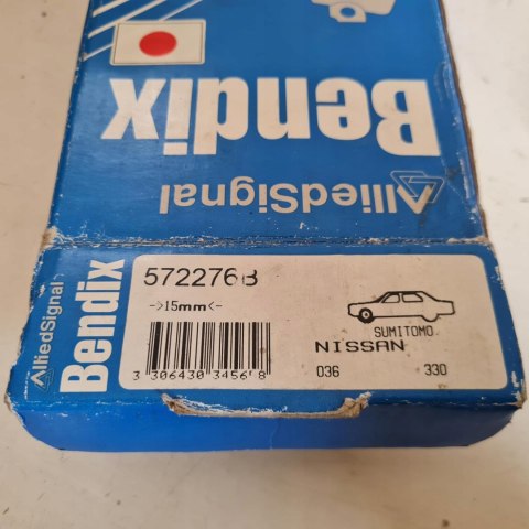NISSAN 100 NX SUNNY N14 KLOCKI HAMULCOWE KPL BENDIX 572276B NISSAN 100 NX SUNNY N14 KLOCKI HAMULCOWE KPL BENDIX 572276B