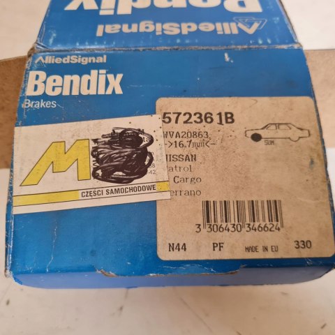 NISSAN PATROL III KLOCKI HAMULCOWE KPL BENDIX 572361B NISSAN PATROL III KLOCKI HAMULCOWE KPL BENDIX 572361B