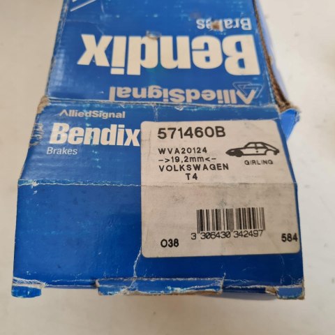 VOLKSWAGEN TRANSPORTER T4 KLOCKI HAMULCOWE KPL BENDIX 571460B VOLKSWAGEN TRANSPORTER T4 KLOCKI HAMULCOWE KPL BENDIX 571460B