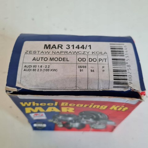 AUDI 80 ŁOŻYSKO KOŁA PRZÓD MAR 3144/1 AUDI 80 ŁOŻYSKO KOŁA PRZÓD MAR 3144/1
