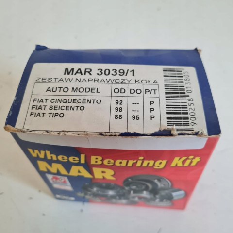 FIAT CINQUECENTO SEICENTO ŁOŻYSKO KOŁA PRZÓD MAR 3039/1 FIAT CINQUECENTO SEICENTO ŁOŻYSKO KOŁA PRZÓD MAR 3039/1
