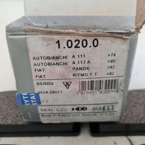 FIAT PANDA RITMO KLOCKI HAMULCOWE KPL RAICAM 1.020.0 FIAT PANDA RITMO KLOCKI HAMULCOWE KPL RAICAM 1.020.0