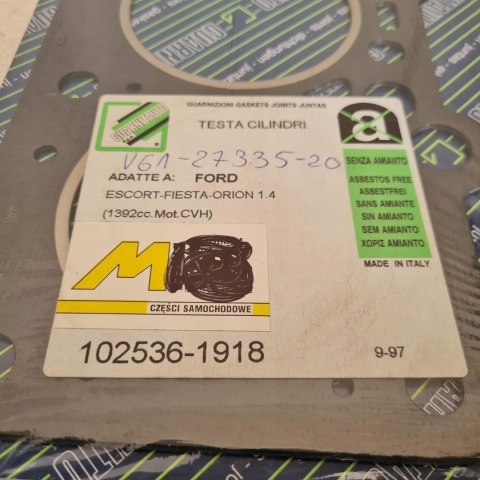 FORD ESCORT FIESTA ORION 1.4 USZCZELKA GŁOWICY 102536-1918