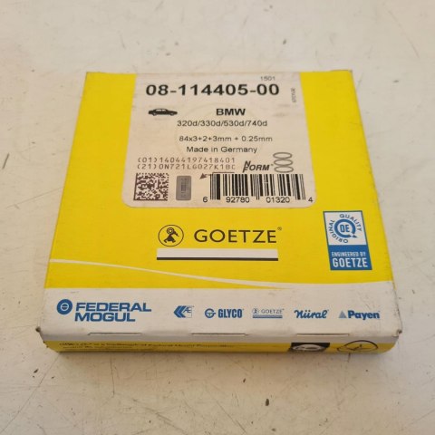 BMW E46 E38 E39 E53 2.0D 3.0D PIERŚCIENIE TŁOKA GOETZE 08-114405-00