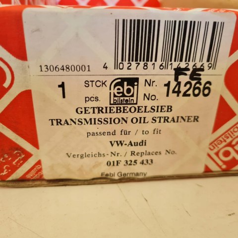 AUDI 100 A6 C4 A8 D2 FILTR HYDRAULICZNY SKRZYNI AUTOMAT FEBI BILSTEIN 14266 AUDI 100 A6 C4 A8 D2 FILTR HYDRAULICZNY SKRZYNI AUTOMAT FEBI BILSTEIN 14266