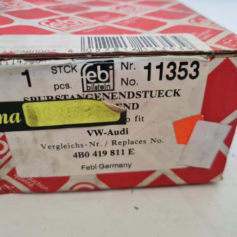 AUDI A4 B5 B6 A6 C5 VW PASSAT B5 B6 KOŃCÓWKA DRĄŻKA FEBI BILSTEIN 11353 AUDI A4 B5 B6 A6 C5 VW PASSAT B5 B6 KOŃCÓWKA DRĄŻKA FEBI BILSTEIN 11353