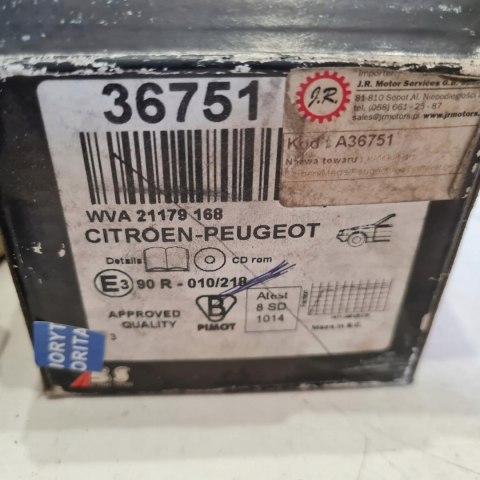 CITROEN AX PEUGEOT 106 KLOCKI HAMULCOWE KPL A.B.S. 36751 CITROEN AX PEUGEOT 106 KLOCKI HAMULCOWE KPL A.B.S. 36751