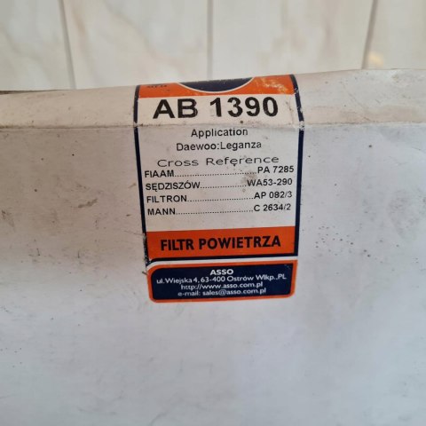 DAEWOO LEGANZA FILTR POWIETRZA ASSO AB1390