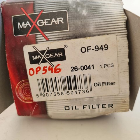 FORD ESCORT IV V VI VII MONDEO I II FILTR OLEJU MAXGEAR 26-0041 FORD ESCORT IV V VI VII MONDEO I II FILTR OLEJU MAXGEAR 26-0041