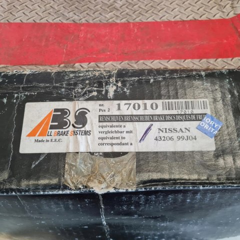 NISSAN PRIMERA P11 TARCZE HAMULCOWE KPL A.B.S. 17010 NISSAN PRIMERA P11 TARCZE HAMULCOWE KPL A.B.S. 17010
