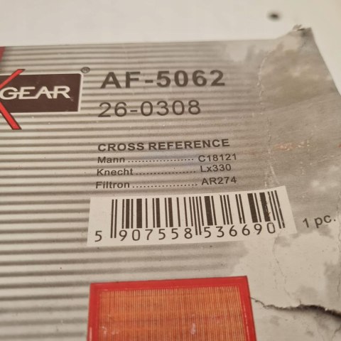 RENAULT 19 21 MEGANE I FILTR POWIETRZA MAXGEAR 26-0308