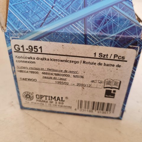 DAEWOO TICO KOŃCÓWKA DRĄŻKA OPTIMAL G1-951