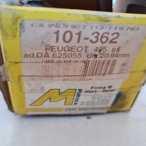 PEUGEOT 207 405 CYLINDEREK HAMULCOWY CIFAM 101-362 PEUGEOT 207 405 CYLINDEREK HAMULCOWY CIFAM 101-362