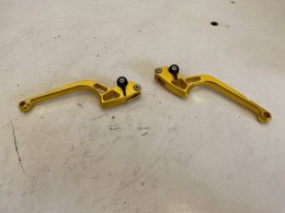 SUZUKI RF 900 R 94-99 900R KLAMKI ZŁOTE KPL X2 DŹWIGNIA SPRZĘGŁA HAMULCA
