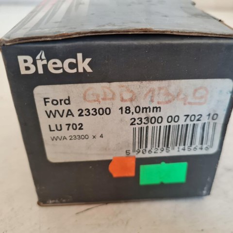 FORD ESCORT V VI VII ORION III KLOCKI HAMULCOWE BRECK 23300 00 702 10 FORD ESCORT V VI VII ORION III KLOCKI HAMULCOWE BRECK 23300 00 702 10
