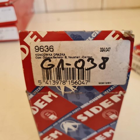 OPEL OMEGA A SENATOR B KOŃCÓWKA DRĄŻKA SIDEM 9636