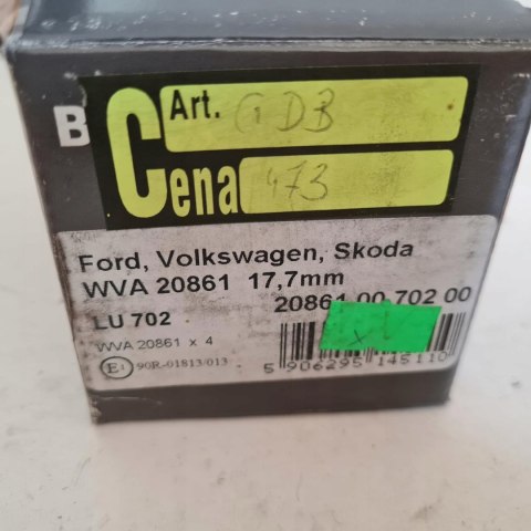 SKODA FAVORIT KLOCKI HAMULCOWE BRECK 20861 00 702 00 SKODA FAVORIT KLOCKI HAMULCOWE BRECK 20861 00 702 00