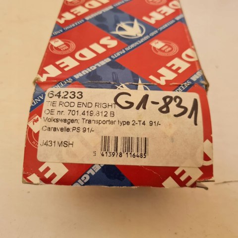 VOLKSWAGEN TRANSPORTER T4 KOŃCÓWKA DRĄŻKA SIDEM 64233