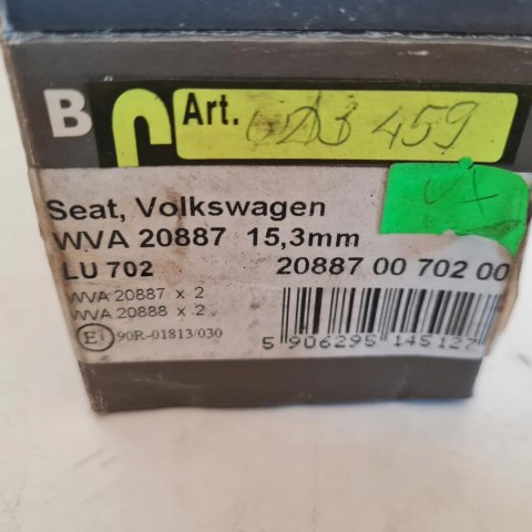 VW GOLF I II JETTA I II KLOCKI HAMULCOWE BRECK 20887 00 702 00 VW GOLF I II JETTA I II KLOCKI HAMULCOWE BRECK 20887 00 702 00