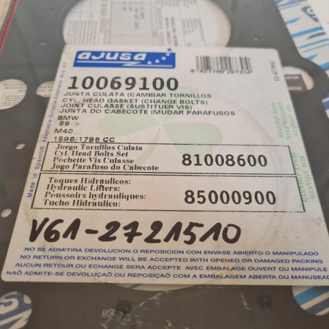 BMW SERIA 3 E30 E36 1.6 1.8 USZCZELKA GŁOWICY AJUSA 10069100 BMW SERIA 3 E30 E36 1.6 1.8 USZCZELKA GŁOWICY AJUSA 10069100