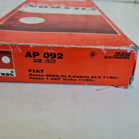 FIAT PUNTO I FILTR POWIETRZA FILTRON AP 092 FIAT PUNTO I FILTR POWIETRZA FILTRON AP 092