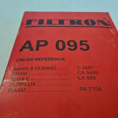 FIAT TEMPRA TIPO FILTR POWIETRZA FILTRON AP 095 FIAT TEMPRA TIPO FILTR POWIETRZA FILTRON AP 095
