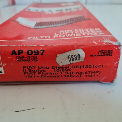 FIAT UNO 1.3 D FILTR POWIETRZA FILTRON AP 097