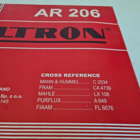 FORD ESCORT III IV FIESTA II III 1.1 1.3 FILTR POWIETRZA FILTRON AR 206