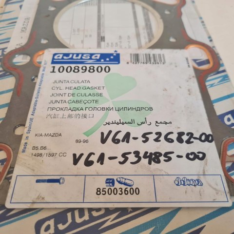 KIA SEPHIA 1.5 1.6 MAZDA 323 III IV 1.6 USZCZELKA GŁOWICY AJUSA 10089800 KIA SEPHIA 1.5 1.6 MAZDA 323 III IV 1.6 USZCZELKA GŁOWICY AJUSA 10089800