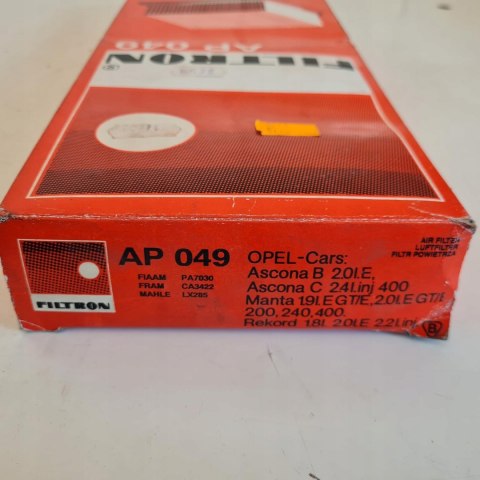 OPEL MANTA A B REKORD E FILTR POWIETRZA FILTRON AP 049 OPEL MANTA A B REKORD E FILTR POWIETRZA FILTRON AP 049