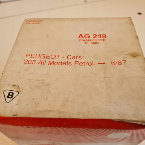 PEUGEOT 205 FILTR POWIETRZA FILTRON AG 249 PEUGEOT 205 FILTR POWIETRZA FILTRON AG 249
