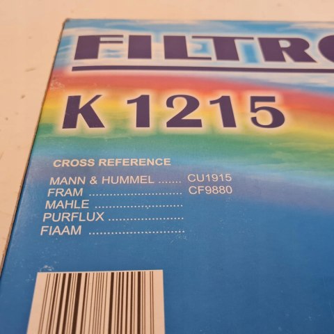 VOLVO S40 V40 I MITSUBISHI CARISMA FILTR KABINOWY FILTRON K1215 VOLVO S40 V40 I MITSUBISHI CARISMA FILTR KABINOWY FILTRON K1215