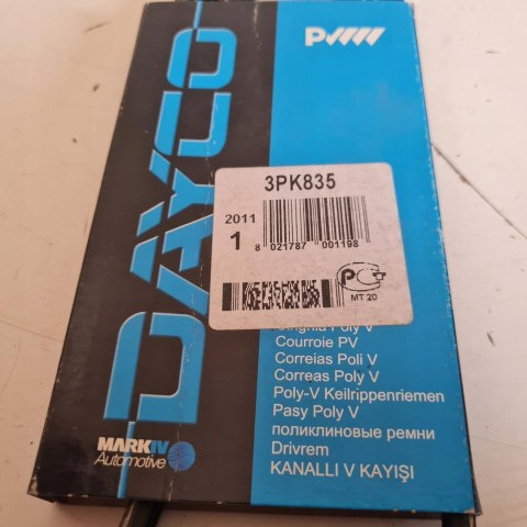 RENAULT MEGANE SCENIC I 1.4 1.6 PASEK KLINOWY DAYCO 3PK835