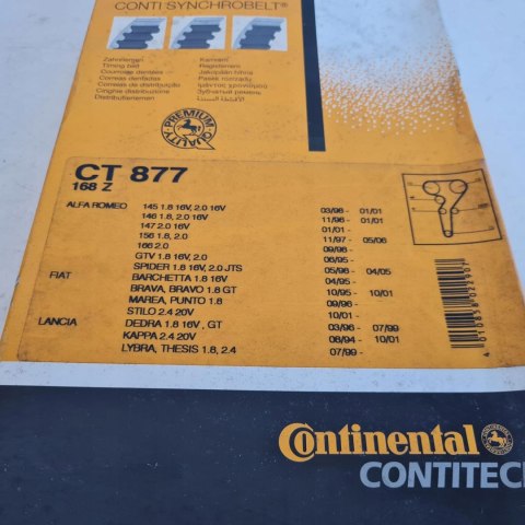 ALFA ROMEO 145 146 155 156 GT GTV SPIDER 2.0 PASEK ROZRZĄDU CONTITECH CT877