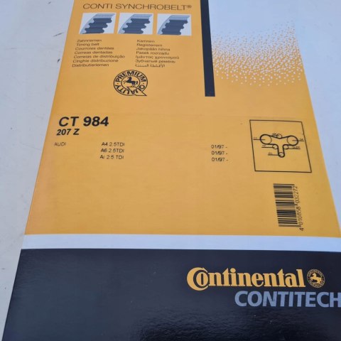 AUDI A4 B5 A6 C5 A8 D2 2.5 TDI PASEK ROZRZĄDU CONTITECH CT984