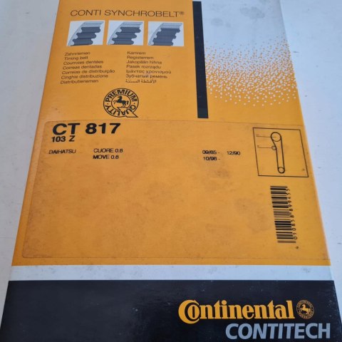 DAIHATSU CUORE MOVE 0.8 PASEK ROZRZĄDU CONTITECH CT817