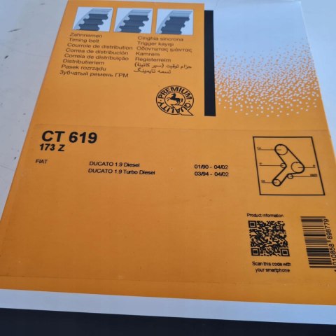 FIAT DUCATO 94-02 1.9 TD PASEK ROZRZĄDU CONTITECH CT619