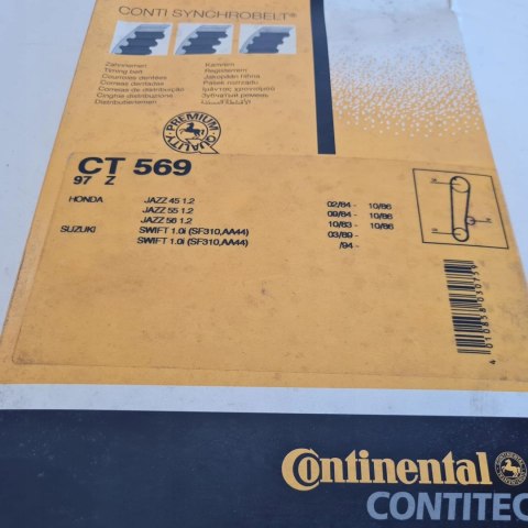 HONDA JAZZ I 1.2 SUZUKI SWIFT II 1.0 PASEK ROZRZĄDU CONTITECH CT569
