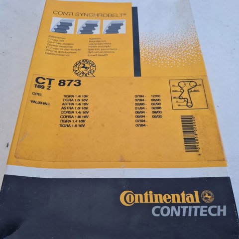 OPEL ASTRA F CORSA B TIGRA VECTRA B 1.6 1.8 PASEK ROZRZĄDU CONTITECH CT873