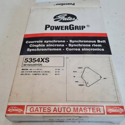 MAZDA 626 GD GV GE 2.0 D PASEK ROZRZĄDU GATES 5354XS MAZDA 626 GD GV GE 2.0 D PASEK ROZRZĄDU GATES 5354XS